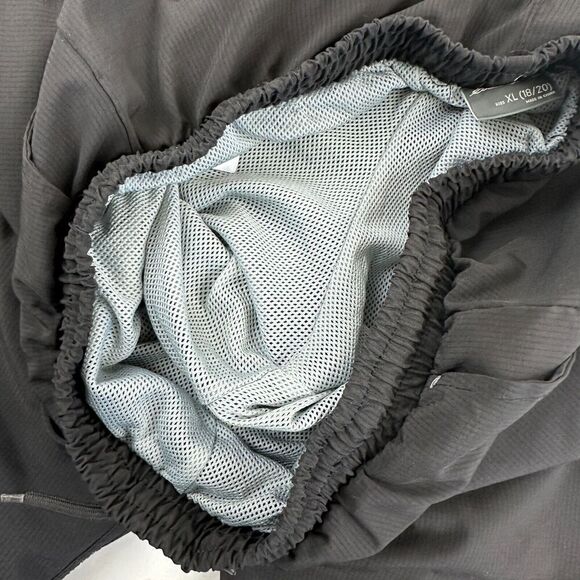 Eddie Bauer Black Mesh Lined Elastic Waist Shorts Drawstring Trunks XL 18/20 - Picture 8 of 11